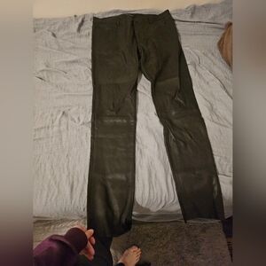 Leather Mackage jean style pants